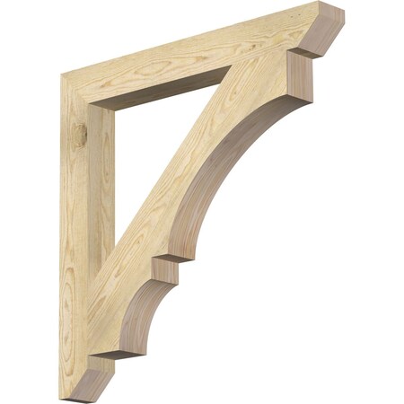 Ekena Millwork Balboa Slat Rough Sawn Bracket, Douglas Fir, 4"W x 34"D x 34"H BKT04X34X34BOA06RDF